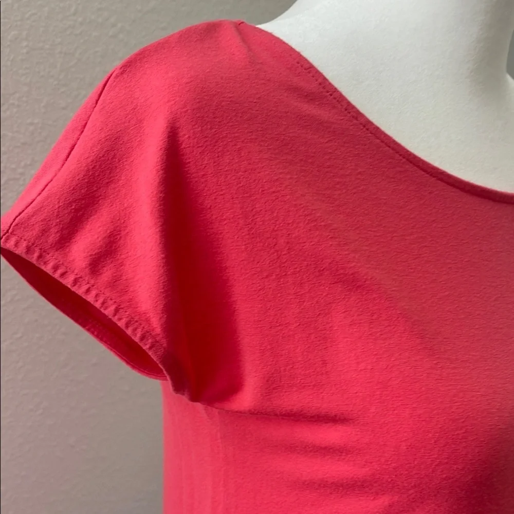 Women's Peachy Pink Peplum Top - Picture 2 of 7